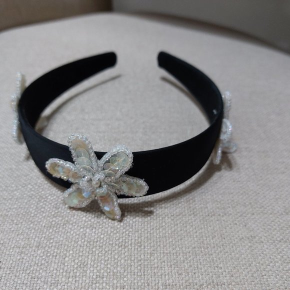 DIY Kids Headbands Bling Embroidery Shiny Beads Bundle of 2 - Picture 2 of 9